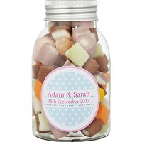 Fine Confectionery Company Personalised Dolly Mix Spotty Jar, Pack Of 25, Medium