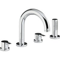 Abode Desire Thermostatic Deck Mounted 4 Hole Bath/Shower Mixer Tap