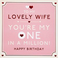 Hotchpotch Lovely Wife Birthday Card