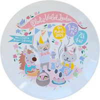 Ethel And Co Personalised Woodland Picnic Decorative Plate, Pink