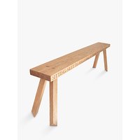 The Oak And Rope Company Personalised 4-Seater Garden Bench, Oak