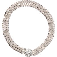 John Lewis Effervescent Glass Bracelet, Silver