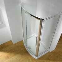 John Lewis 1200 X 700mm Shower Enclosure With Bowed Front Sliding Door