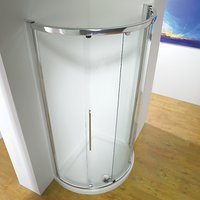 John Lewis 100 X 81cm Shower Enclosure With Curved Sliding Side Door