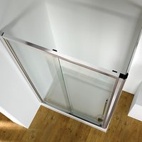 John Lewis 120 X 80cm Shower Enclosure With Straight Sliding Door