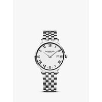Raymond Weil 5488-ST-00300 Men's Toccata Stainless Steel Bracelet Strap Watch, Silver/White