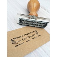 StompStamps Personalised Family Christmas Signature Stamp