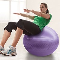 Gaiam 55cm Total Body Balance Ball Kit, Purple