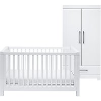 Silver Cross Notting Hill Cotbed & Wardrobe, White