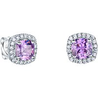 Jools By Jenny Brown Pavé Surround Cushion Square Cubic Zirconia Stud Earrings