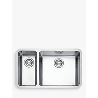 Franke Kubus KBX 160 45-20 Undermounted Right Hand 1.5 Bowl Kitchen Sink, Stainless Steel