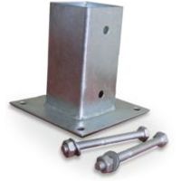 Blooma Steel Post Plate Support (L)90mm (W)90mm