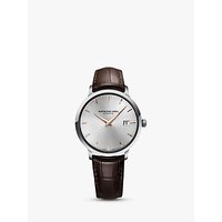 Raymond Weil 5488-SL5-65001 Men's Toccata Leather Strap Watch, Brown/Silver