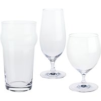 Dartington Crystal Three Cheers For Beers Glasses, Gift Set, Set Of 3