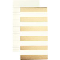 Kate Spade New York Gold Stripe Notepad, Large