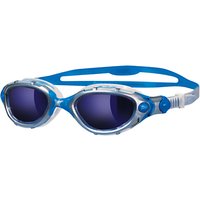 Zoggs Predator Flex Mirror Swimming Goggles, Blue Mirror/Silver