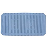 B&Q Chester Blue Ribbed PVC Foam Anti-Slip Bath Mat (L)690mm (W)360mm