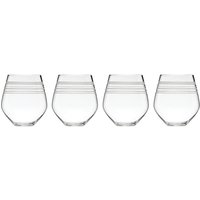 Kate Spade New York Library Stripe Stemless Wine Glasses, Set Of 4