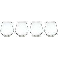 Kate Spade New York Larabee Etched Stemless Wine Glasses, Set Of 4