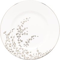 Kate Spade New York Gardener St Platinum Bone China Dinner Plate, Silver/White, Dia.27cm