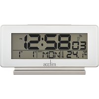 Acctim Novara Radio Controlled Alarm Clock, White