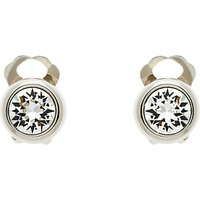 Finesse Swarovski Crystal Clip-On Earrings, Silver
