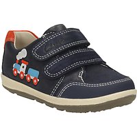 Clarks Children's Softly Tom Leather Shoes, Navy