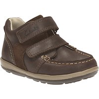 Clarks Children's Softly Doc Riptape Shoes, Brown