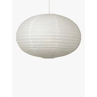 House By John Lewis Easy-to-Fit Paper Oval Ceiling Light, White