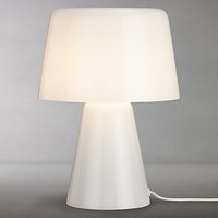 Design Project By John Lewis No.001 Small Glass Table Lamp, Opal