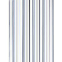 Ralph Lauren Gable Stripe Wallpaper, French Blue, PRL057/01