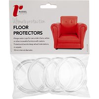 Russel Acrylic Floor Protector Cups, Pack Of 4, 50mm