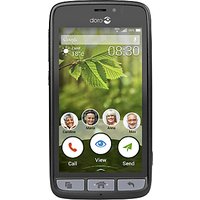 Doro 8030 Smartphone, Android, 4.5, 4G LTE, 8GB, SIM Free, Black