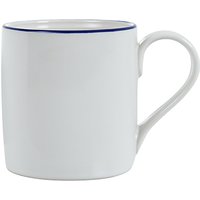 John Lewis Coastal Mug, Set Of 4, White / Blue