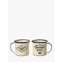 Gentlemen's Hardware Enamel Espresso Cup Set, Cream