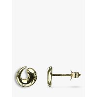 Nina B 9ct Gold Swirl Stud Earrings, Gold