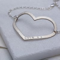 Chambers & Beau Personalised Mega Heart Bracelet