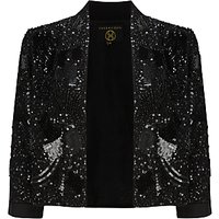 Phase Eight Collection 8 Sassy Sequinned Jacket, Black