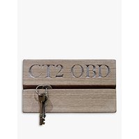 The Oak And Rope Company Personalised Postcode Key Organiser