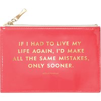 Kate Spade New York Same Mistakes Pencil Pouch, Pink