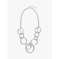 John Lewis Circle Abstract Long Necklace, Silver