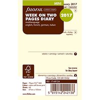 Filofax Week On 2 Pages 2017 Diary Insert, Mini