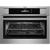 AEG KS845680GM Built-In Multifunction Oven With Steam, Stainless Steel
