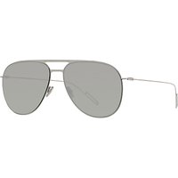 Christian Dior Dior0205S Aviator Sunglasses, Silver/Grey