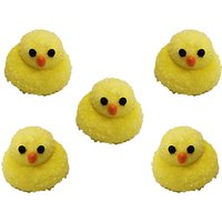 Creative Party Fluffy Chicks Sugarcraft Topper, Pack Of 5