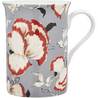 John Lewis Country Archive Flower Mug, Red / White