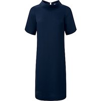 Pure Collection Francesca Silk Dress, Navy