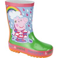Peppa Pig Children's Rainbow Wellington Boots, Pink/Multi