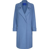 Winser London Jersey A-Line Coat, Blue Slate