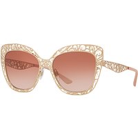 Dolce & Gabbana DG2164 Cat's Eye Sunglasses, Multi/Brown Gradient